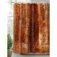 thumbnail image 3 of Burnt Orange Waterproof Fabric Shower Curtain,Retro Oil Painting Modern Abstract Art Aesthetics Shower Curtain for Bathroom Curtains Bathtubs Hotel Shower Curtains with 12 Hooks Extra Long 72x84, 3 of 6
