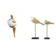 thumbnail image 1 of Figuras estéticas de resina de una niña y un pájaro moderno de madera. Escultura de arte abstracto creativo para la decoración de la oficina, el dormi, 1 of 8