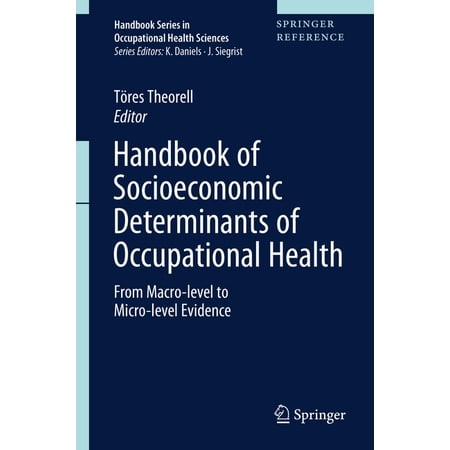 UPC: 9783030314378 | Handbook Occupational Health Sciences: Handbook of Socioeconomic Determinants of Occupational Health: From Macro-Level to Micro-Level Evidence (Hardcover)