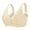 Beige, variant on Women Daily Comfort Bra Supportive Lace Front Closure Bra Adjustable Wide Straps Full Coverage Comfort for Mature Figures 42 Brown