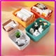 thumbnail image 2 of Caja de almacenamiento Caja de almacenamiento de artículos diversos de escritorio Caja de almacenamiento de cocina engrosada Caja de almacenamiento de plástico para ropa y cosméticos para el hogar, 2 of 5