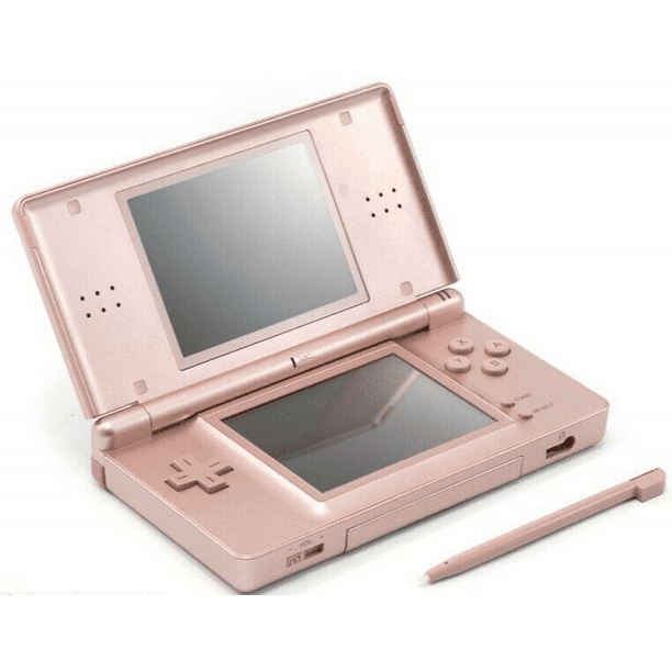 Metallic Rose Nintendo DS Lite Console OEM Pristine Condition with Stylus Charger