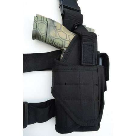 Tactical Leg Thigh Gun Pistol Holster or Open Carry Belt Duty Holster