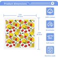 thumbnail image 2 of GZHJMY Strawberries and Lemons Washcloth Set of 2 Pcs 100% Cotton Small Face Towel, 12 x 12 inch Washcloths, 2 of 6
