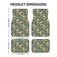 thumbnail image 2 of Salouo Cartoon Dinosaurs (2) for Car Floor Mat Set of 4–Car Carpet Mats - Car Mats with Anti-Slip Backing & Driver Heel Pad Universal Fit for Cars, Trucks, SUVs, and Vans, 2 of 6