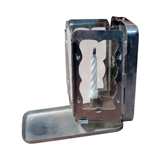 Bougie de Poche Pliable Lampe Portable Extérieure pour Camping Randonnée Voyage Source de Lumière d'Urgence