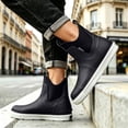 thumbnail image 2 of DeHolifer Women's Deck Boots Ankle Rain Boots Fishing Boots Rubber Waterproof Slip-Resistant Outdoor Work Shoes, 2 of 7
