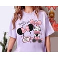 thumbnail image 2 of Disney Coquette Bow Literally Just A Girl Pink T-shirt, Minnie Mouse Girl Trip Outfits, WDW Disneyland Vacation 2026 Shirt, Family Holiday, 2 of 6