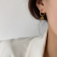 thumbnail image 2 of Pendientes Love Heart estilo frío ins femenino pequeño círculo niña golde, 2 of 5