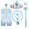 thumbnail image 1 of Vestidos de Elsa y la Reina de las Nieves de Frozen 2 para niñas, disfraces para niños, cosplay, Halloween, princesas, vestidos para niños, vestidos de fiesta de Disney, 1 of 1