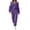 Purple, variant on JOANKDMI Sweatsuits Women 2 piece Outfit Casual Zip Up Hoodie Sweatshirt and Long Jogger Pants Set Oversized Tracksuit Fall Lounge Activewear Streetwear