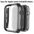 thumbnail image 1 of Hard PC Case For  Watch Series 6 SE Series 5 Series 4 40/44mm Watch Case with Tempered Glass Screen Protector, 1 of 8