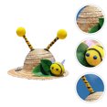 thumbnail image 1 of OULII Pet Straw Hat Assorted Color Protective Summer Cat Hat Creative for Pets, 1 of 8