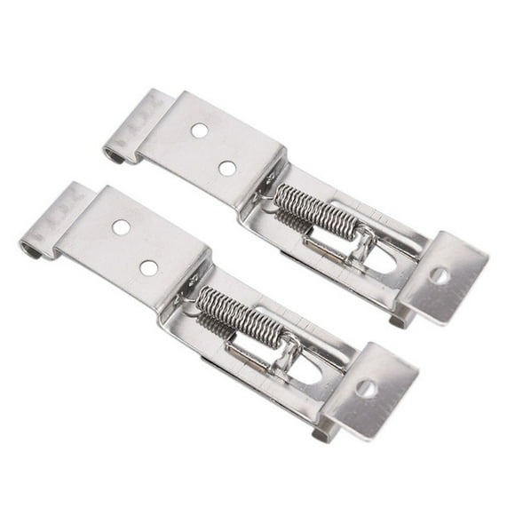 2pcs Car License Number Plate Frame Holder Trailer Clips Spring Bracket