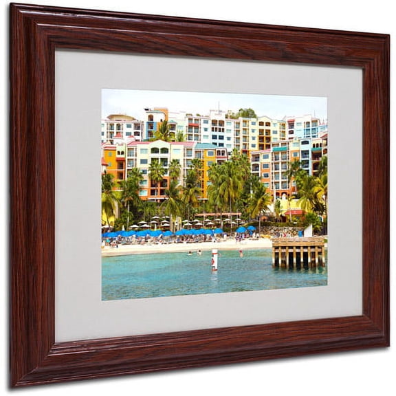 Trademark Fine Art "Virgin Islands 8" Matted Framed Art by CATeyes