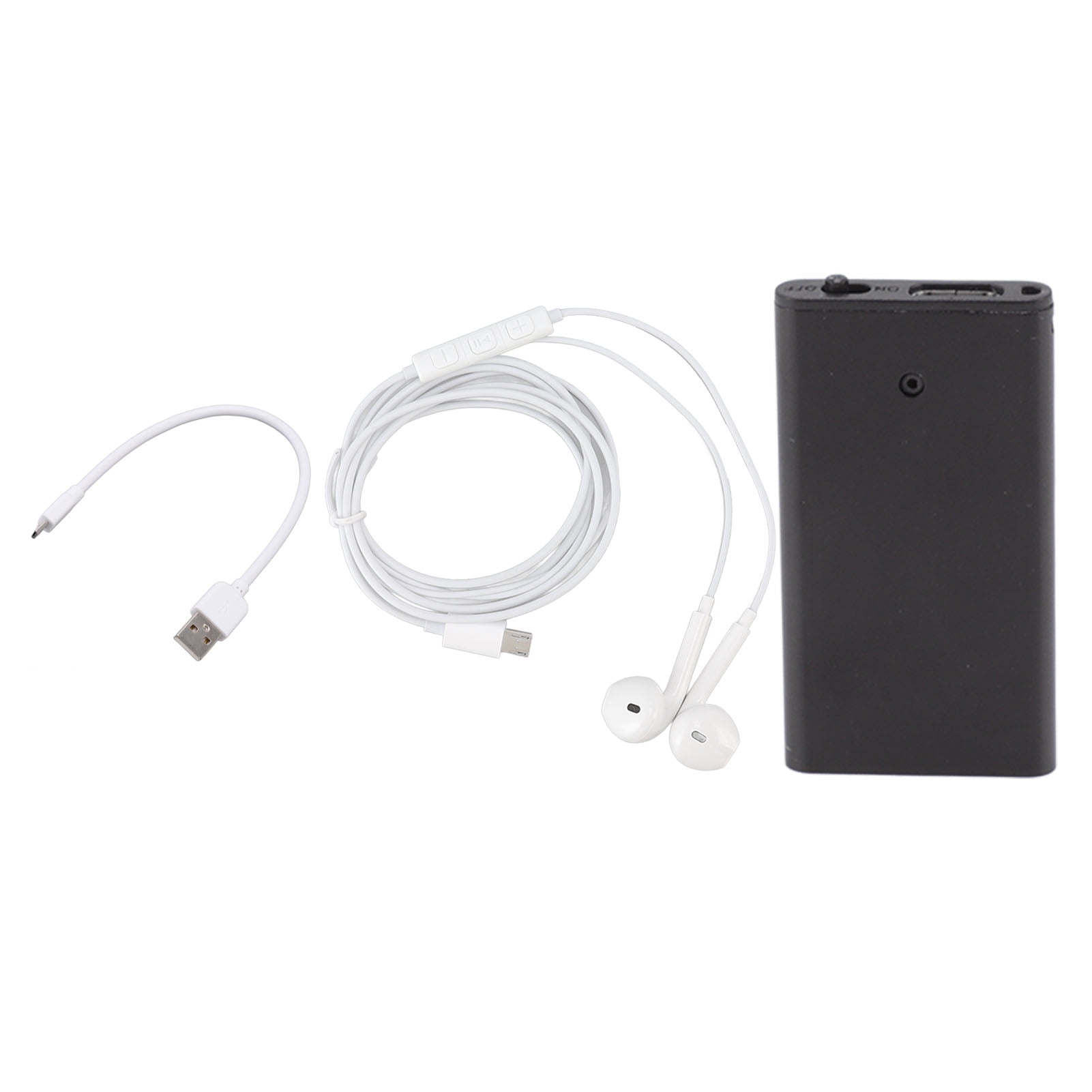 Digital Voice Recorder Multifunctional AI Smart Noise Reduction Voice Activated Recorder for Meeting Interview Concert Lectures Neutral English, Black 8GB