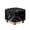 Black Marble Print, variant on SCRAWLGOD Ice Cream Print Ottoman Cover, Stretch Square Velvet Ottoman Slipcovers Foot Stool Cover for Living Room, Folding Storage Furniture Protector