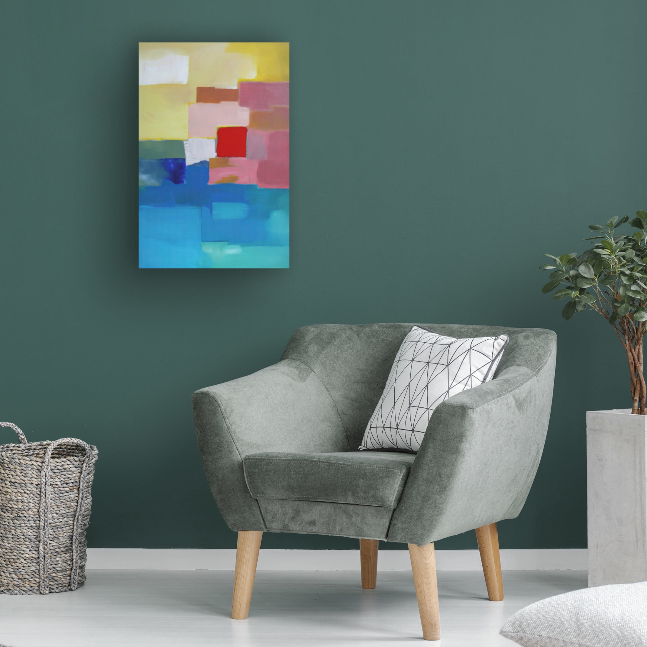 Canvas Wall Art - Incado 'Vibrance II' Wall Art for Living Room, Bedroom, or Office Décor by Trademark Fine Art - 12 x 19 Inches