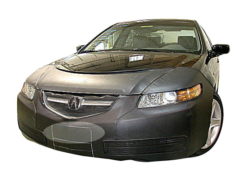 Fits 2007-2008 07 08 Acura TL Lebra 2 Piece Front End Cover Black Car Mask Bra 
