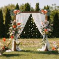 thumbnail image 6 of 26" Wedding Arch Flower Artificial Silk Floral Black/Red/Gray,2 Pack, 6 of 7