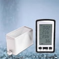 thumbnail image 2 of Wireless Rain Meter Gauge Weather Station - Indoor/outdoor Temperature Recorder, 2 of 5