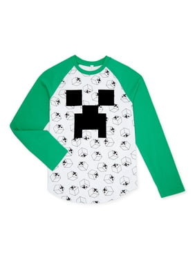 Minecraft Boys Graphic Tees And T Shirts Walmart Com - creeper t shirt roblox body