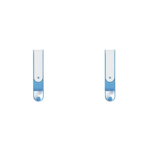 Naiovety Gancho autoadhesivo montado en la pared sin perforaciones Ganchos para colgar en la parte trasera plegable Soporte para colgar bolsas multiusos Azul 2piezas Naiovety CBP485589