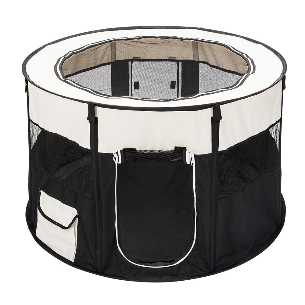 Canddidliike 8-Panels Portable Foldable Pop Up Pet Playpen Exercise Dog Fence Black Canddidliike 8-Panels Portable Foldable Pop Up Pet Playpen Exercise Dog Fence Black