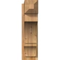 thumbnail image 2 of Ekena Millwork 8"W x 24"D x 28"H Balboa Rough Sawn Craftsman Outlooker, Western Red Cedar, 2 of 4