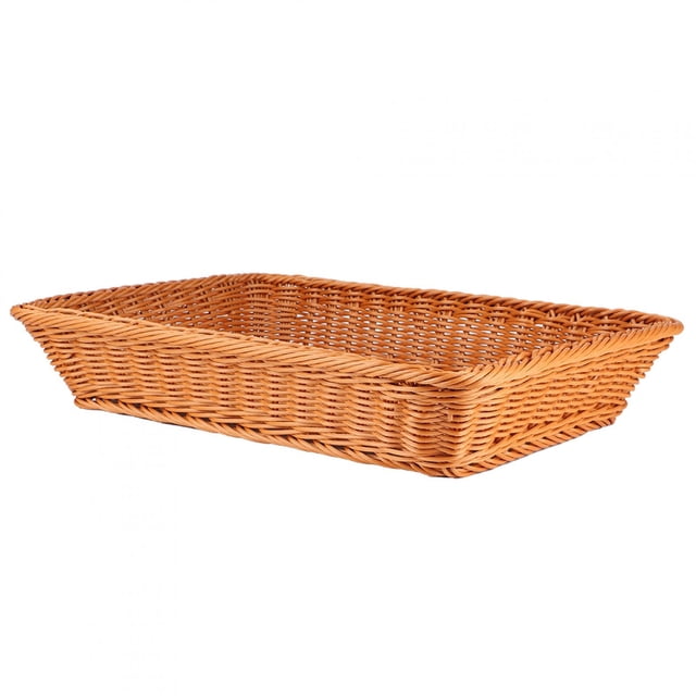 VIFERR Rectangular Food Bread Fruits Storage Basket Household Desktop Office Restaurant(L)