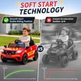 thumbnail image 5 of UBesGoo Licensed Land Rover 12V Kids Fire Rescue Ride On Car, Powered Ride on with Remote Control, Detachable Handheld Microphone, Siren & Emergency Lights, Bluetooth, Ages 2-5, 5 of 11