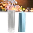 thumbnail image 4 of ziyahi Coarse Rack Tip Scented Candle Mold Geometric Shape Plastic Candle Making Molds for Making Paraffin Wax and Carnauba Wax, 4 of 9