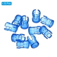 thumbnail image 3 of Unique Bargains 3mm Clear Light Emitting Diode Holder Clip, LED Lamp Socket Bulb Cap Protective Cover Blue 10 Pack, 3 of 4