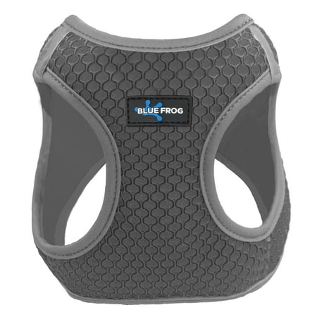 - Dog Harness 1X Track N Guard GPS Message Ready & Built-In I.D. Tag (Fashionable Air Mesh Honeycomb, Reflective Trim design)