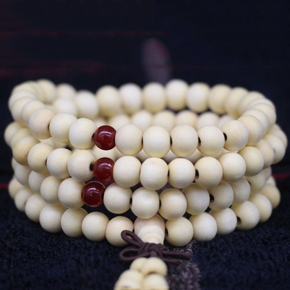 Tagua Nut Buddha Head Bracelet Beads Prayer Feng Shui Buddha Decor Bracelets 