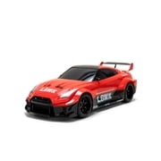 Jada 2020 Nissan GT-R R35 Liberty Walk – 1:16 RC – USB Rechargeable with Turbo Boost, Radio Control Cars (Red)