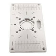 thumbnail image 3 of Aluminum Alloy Woodworking Router Flip Plate with Clear Hole Position - Wear-Resistant, Rust-Proof Milling Guide Platform for Precise Center Hole Bushing Alignment, Lightweight & Easy Installation, 3 of 6