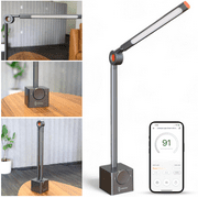 LINKSTYLE LIGOE Office Desk Lamp, Modern Minimalist Premium Construction with Eye Protection LED lights, Multi-directional Arm and Smart App Controls