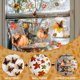 thumbnail image 1 of Pegatinas Ganfancp Calabaza Tema Ventana de Colores 1X, 1 of 7