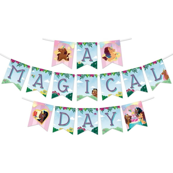 Afro Unicorn Banner - Afro Unicorn Party Decorations