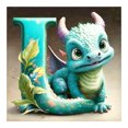 thumbnail image 1 of Diamante pintura 5D DIY taladro redondo completo dinosaurio letra L decoración del hogar (NH3129) FLhrweasw  Nuevo, 1 of 9