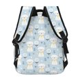 thumbnail image 4 of Saiise Mignon Chat pour Sac à Dos Léger en Toile Sac à Dos Ergonomique pour École Housse pour Ordinateur Portable Multi-Compartiments Voyage Randonnée Cadeau Support Vertical-Taille Unique, 4 of 5