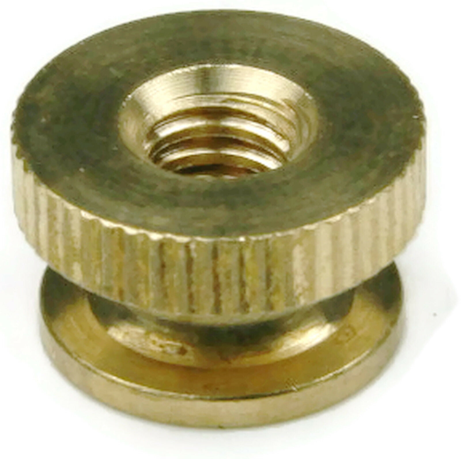 Qty 100 Brass Solid Knurled Thumb Nut UNC 1/4-20 