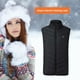 thumbnail image 4 of Chalecos de senderismo de invierno Carga USB Ciclismo Hombres Chaleco térmico eléctrico (Negro L) Likrtyny Para estrenar, 4 of 6