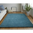 thumbnail image 5 of HomeRoots 511092 8 x 11 ft. Blue & Green Wool Hand Woven Stain Resistant Rectangle Area Rug, 5 of 5