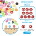 thumbnail image 2 of Uxcell Perles Rondes 8mm, Perles Acryliques Rouges et Blanches Arc-en-Ciel Perles Colorées pour Fabrication de Bijoux Fournitures pour Bracelets Colliers, 100 Pcs, 2 of 6