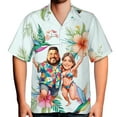thumbnail image 6 of HOMYGIFTS Custom Face Couple Hawaiian Shirt – Personalized Tropical Beach Design for Couple, 6 of 6