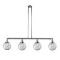 thumbnail image 6 of Innovations Lighting 214-S-8 Beacon Beacon 4 Light 53" Wide Linear Chandelier - Chrome, 6 of 7