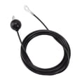 thumbnail image 2 of Cable de polea de fitness para gimnasio en casa, cable de repuesto de acero resistente, accesorio de repuesto para equipo de gimnasio en casa, color negro, 4 m/13,1 pies, 2 of 14
