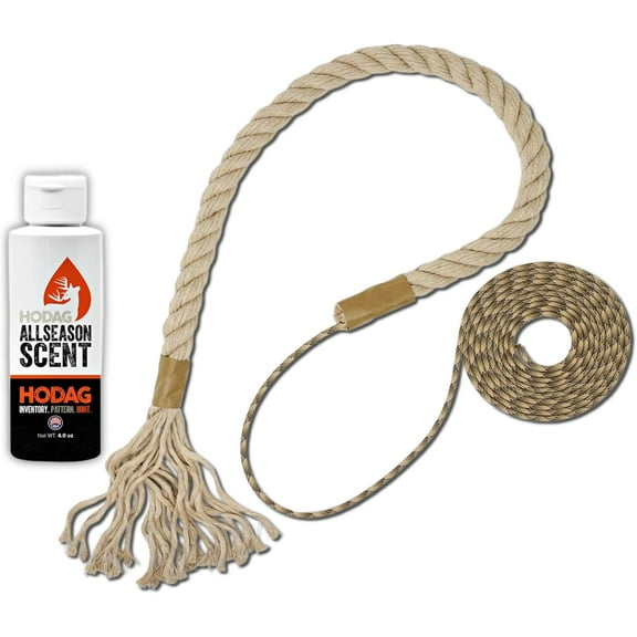 HODAG HempScent Rope Mock Scrape System Single-Setup | Deer Hunting Accessories | Deer Hunting Gear | Trail Camera Accessory | Bow Hunting Accessories | Hemp Rope | Deer Hunting Gifts